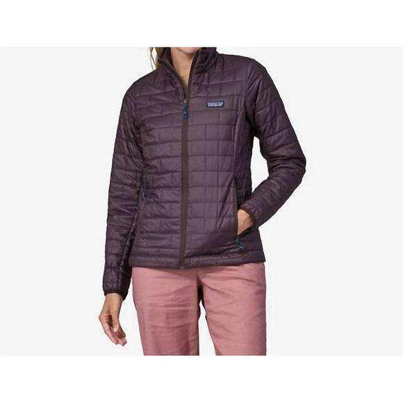 NEW PATAGONIA w nano puff jacket in obsidian plum - Picture 2 of 3